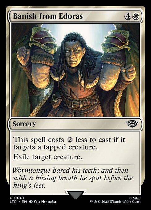0001 Banish from Edoras - Lord of the Rings: Tales of Middle-Earth - MTG Card