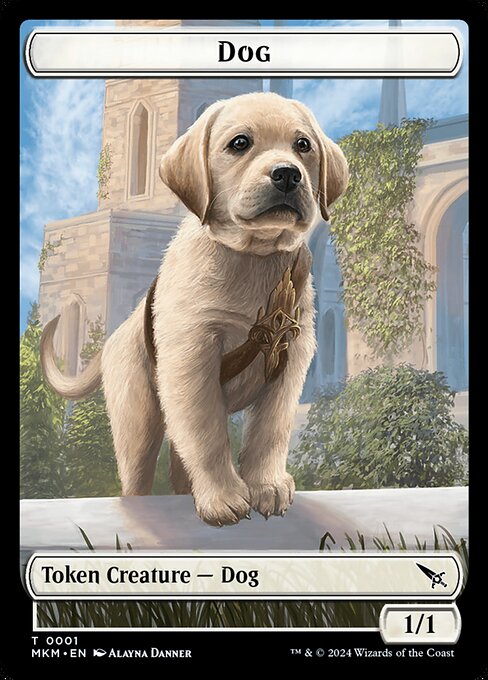0001 Dog Token - Murders at Karlov Manor - MTG Card